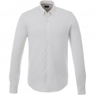 Logo trade corporate gifts image of: Bigelow long sleeve men's pique shirt